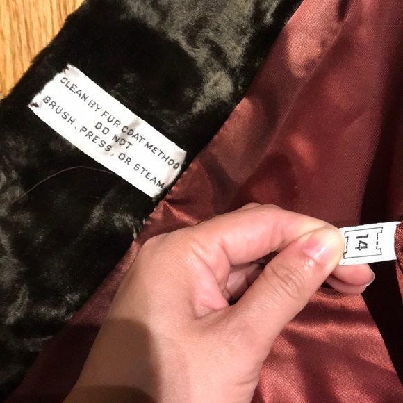 ✈️Penny Lane Vintage Fur Teddy fuzzy shearling Phoebe winter collar fluffy rare - Picture 13 of 14